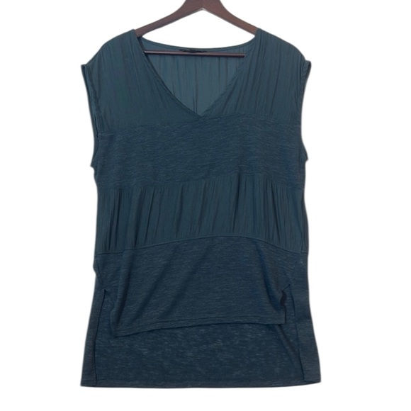Banana Republic Green Relaxed Muscle Tee Sleeveless Small - Picture 1 of 7